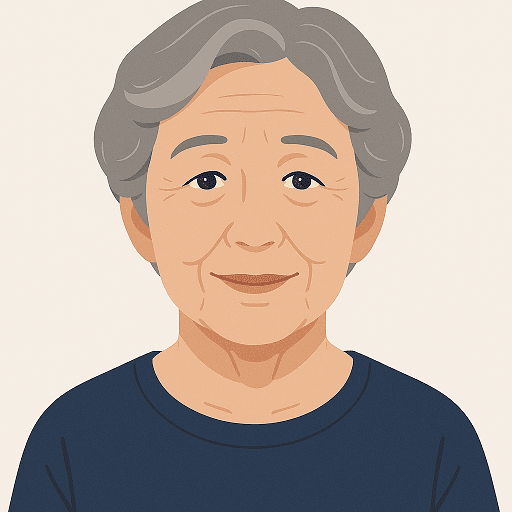 80代女性 顔写真